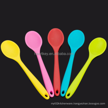 Heat Resistant Food Mixing Serving Kitchen Silicone Spoon